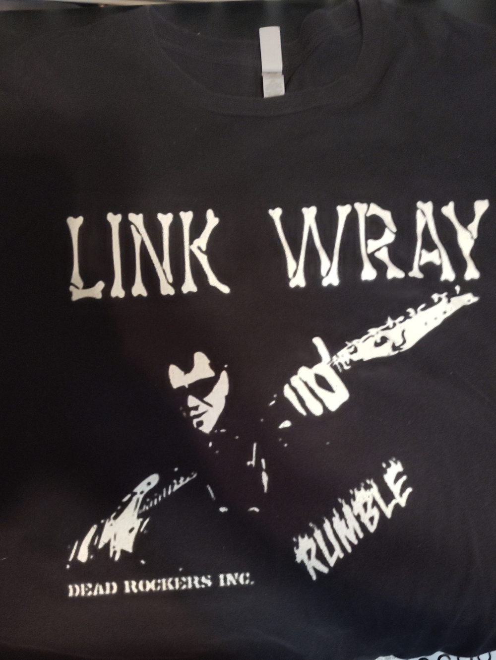 Link Wray Black Graphic Tee - Rumble Design